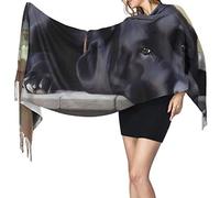 DJNGN black labrador Scarf Women Cashmere Scarves Shawl Wrap Stylish Warm Soft Blanket Large