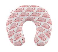 DJNGN Blob Fish Pattern U Shape Pillow Comfortable Travel Neck Pillow Neck Support Pillow Memory Foam Traveling Accessory for Airplane Car Neck Pain Relief Sleeping