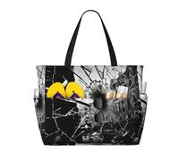 DJNGN Broken Window Beach Tote Bag For Women Beach Bag Waterproof And Sandproof Tote Bag Large Travel Bag