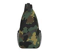 DJNGN Camouflage Pattern Crossbody Chest Bag, Shoulder Bag, Weekend Outdoor Hiking Backpack, Suitable For Men And Women