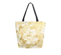 DJNGN Camouflage Printed Canvas Tote Bag Reusable Grocery Bags Tote Carrying Bag with Handles