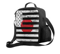 DJNGN Canada Japan Flag Portable Thermal Insulation and Cold Preservation Lunch Bag Picnic Camping