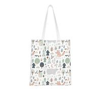DJNGN Cartoon Animal Casual Shoulder Bag Handbag Reusable Shopping Travel Grocery Bag Tote Gifts For Women