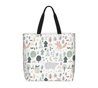 DJNGN Cartoon Animal Casual Shoulder Bag Handbag Reusable Shopping Travel Grocery Bag Tote Gifts For Women