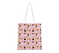 DJNGN Cartoon Animal Sushi Casual Shoulder Bag Handbag Reusable Shopping Travel Grocery Bag Tote Gifts For Women