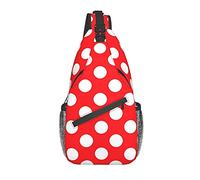 DJNGN Cute Polka Dot Crossbody Chest Bag, Shoulder Bag, Weekend Outdoor Hiking Backpack, Suitable For Men And Women