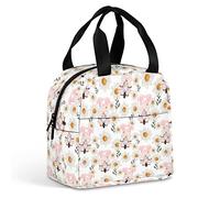 DJNGN Cute Watercolor Gnomes Lunch Bag for Women Men, Insulated Meal Bag, Lunch Tote Bag for Work Outdoor