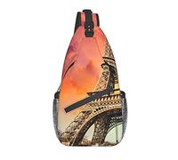 DJNGN Eiffel Tower Crossbody Chest Bag, Shoulder Bag, Weekend Outdoor Hiking Backpack, Suitable For Men And Women