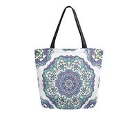 DJNGN Floral Pattern Canvas Tote Bag Tote Carrying Bag Shoulder Bag for Shopping Travel bag Reusable Grocery Bags
