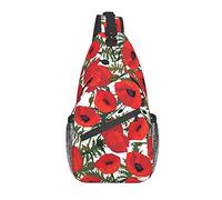 DJNGN Flower Pattern Crossbody Chest Bag, Shoulder Bag, Weekend Outdoor Hiking Backpack, Suitable For Men And Women