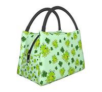 DJNGN Frog Lunch Bag High-Capacity Portable Aluminum Film Insulation and Refrigeration Bag Multifunctional Zipper Package for School Work Office