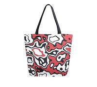 DJNGN Funky Camouflage Canvas Tote Bag Tote Carrying Bag Shoulder Bag for Shopping Travel bag Reusable Grocery Bags