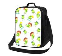 DJNGN Funny Frog Lunch Bag for Adult Kids Water Resistant Insulated Reusable Lunch Bag Lunch Tote Bag for Work Picnic School Or Travel