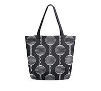 DJNGN Geometric Vector Pattern Canvas Tote Bag Reusable Grocery Bags Tote Carrying Bag with Handles