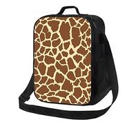 DJNGN Giraffe Print Lunch Bag for Adult Kids Water Resistant Insulated Reusable Lunch Bag Lunch Tote Bag for Work Picnic School Or Travel