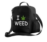 DJNGN I Love Weed Portable Thermal Insulation and Cold Preservation Lunch Bag Picnic Camping