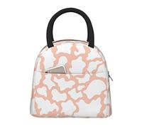 DJNGN Large Capacity Insulated Lunch Bag for Women Men Boys Girls Cow Print Portable Lunch Box Reusable Lunch Tote Bag for Work School Picnic Travel