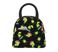 DJNGN Large Capacity Insulated Lunch Bag for Women Men Boys Girls Funny Frog Portable Lunch Box Reusable Lunch Tote Bag for Work School Picnic Travel