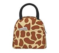 DJNGN Large Capacity Insulated Lunch Bag for Women Men Boys Girls Giraffe Print Portable Lunch Box Reusable Lunch Tote Bag for Work School Picnic Travel