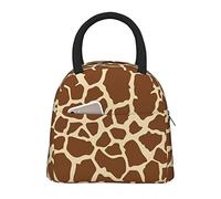 DJNGN Large Capacity Insulated Lunch Bag for Women Men Boys Girls Giraffe Print Portable Lunch Box Reusable Lunch Tote Bag for Work School Picnic Travel