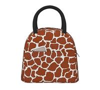 DJNGN Large Capacity Insulated Lunch Bag for Women Men Boys Girls Giraffe Print Portable Lunch Box Reusable Lunch Tote Bag for Work School Picnic Travel
