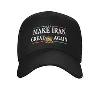 DJNGN Make Iran Great Again Hat Miga Hat Trucker Cap for Men Women Black K19
