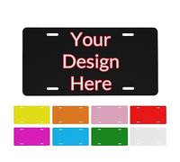 DJNGN Personalised License Plate Custom Front License Plate for Car, Custom Car Tags Aluminum Sign, Custom Sign Personalised Plate Number Decorative Car Front License Plate,6"x12"