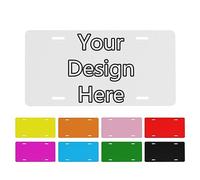 DJNGN Personalised License Plate Custom Front License Plate for Car, Custom Car Tags Aluminum Sign, Custom Sign Personalised Plate Number Decorative Car Front License Plate,6"x12"