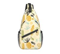 DJNGN Pine Pattern Crossbody Chest Bag, Shoulder Bag, Weekend Outdoor Hiking Backpack, Suitable For Men And Women