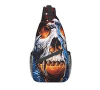 DJNGN Skeleton On The Water Crossbody Chest Bag, Shoulder Bag, Weekend Outdoor Hiking Backpack, Suitable For Men And Women