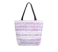DJNGN Tribal Pattern In Boho Style Canvas Tote Bag Tote Carrying Bag Shoulder Bag for Shopping Travel bag Reusable Grocery Bags