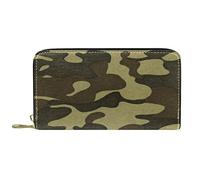 DJNGN Wallet for Women Clutch Purses for Women Card Holder Organizer Leather Zipper Purse Camouflage