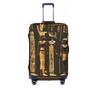 DJnni Aztec Elephant Pattern Travel Box Protective Cover,Suitcase Cover,Travel Luggage Cover,Suitcase Protector Fits 18-32 In, Ancient Egyptian Hieroglyph, XL