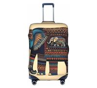 DJnni Beach Sunrise And Backlit Palm Trees Travel Box Protective Cover,Suitcase Cover,Travel Luggage Cover,Suitcase Protector Fits 18-32 In, Aztec Elephant, S