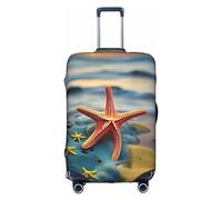 DJnni Camo Yellow & Green Travel Box Protective Cover,Suitcase Cover,Travel Luggage Cover,Suitcase Protector Fits 18-32 In, Colorful Starfish, S