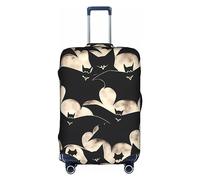 DJnni Chicken Prints Travel Box Protective Cover,Suitcase Cover,Travel Luggage Cover,Suitcase Protector Fits 18-32 In, Bat Print, L