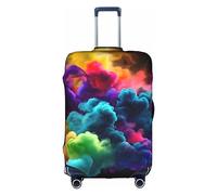 DJnni Flops Slippers Art Sandals Travel Box Protective Cover,Suitcase Cover,Travel Luggage Cover,Suitcase Protector Fits 18-32 In, Colorful Smoke, M