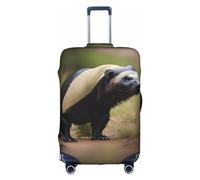 DJnni Gold Black Wallpapers Travel Box Protective Cover,Suitcase Cover,Travel Luggage Cover,Suitcase Protector Fits 18-32 In, Cute Honey Badger, M