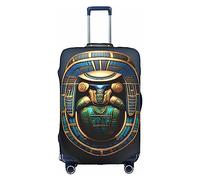 DJnni Gold Black Wallpapers Travel Box Protective Cover,Suitcase Cover,Travel Luggage Cover,Suitcase Protector Fits 18-32 In, Egyptian Scarab, M