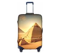 DJnni Gold Black Wallpapers Travel Box Protective Cover,Suitcase Cover,Travel Luggage Cover,Suitcase Protector Fits 18-32 In, Egyptian Pyramid In Desert, S