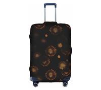 DJnni Gold Black Wallpapers Travel Box Protective Cover,Suitcase Cover,Travel Luggage Cover,Suitcase Protector Fits 18-32 In, Gold Black Wallpapers, XL