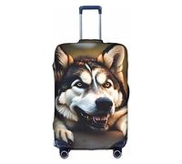 DJnni Golden Retrievers Travel Box Protective Cover,Suitcase Cover,Travel Luggage Cover,Suitcase Protector Fits 18-32 In, Cute Husky, XL