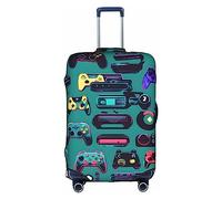 DJnni Greece Map Travel Box Protective Cover,Suitcase Cover,Travel Luggage Cover,Suitcase Protector Fits 18-32 In, Gaming Controller Patterns, S