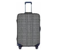 DJnni Greece Map Travel Box Protective Cover,Suitcase Cover,Travel Luggage Cover,Suitcase Protector Fits 18-32 In, Gray Plaid Lines, XL