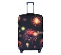 DJnni Greece Map Travel Box Protective Cover,Suitcase Cover,Travel Luggage Cover,Suitcase Protector Fits 18-32 In, Explosion Firework 3D, XL