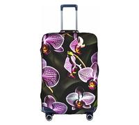 DJnni Happy Valentine'S Day Travel Box Protective Cover,Suitcase Cover,Travel Luggage Cover,Suitcase Protector Fits 18-32 In, Purple Orchids Print, M