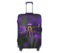 DJnni Happy Valentine'S Day Travel Box Protective Cover,Suitcase Cover,Travel Luggage Cover,Suitcase Protector Fits 18-32 In, Purple Dragonfly, XL