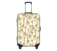DJnni Happy Valentine'S Day Travel Box Protective Cover,Suitcase Cover,Travel Luggage Cover,Suitcase Protector Fits 18-32 In, Hand Drawn Giraffes, S