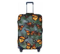 DJnni Monarch Butterflies Travel Box Protective Cover,Suitcase Cover,Travel Luggage Cover,Suitcase Protector Fits 18-32 In, Monarch Butterflies, XL
