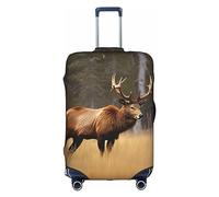 DJnni Monarch Butterflies Travel Box Protective Cover,Suitcase Cover,Travel Luggage Cover,Suitcase Protector Fits 18-32 In, Wildlife Deer Bear Elk, S